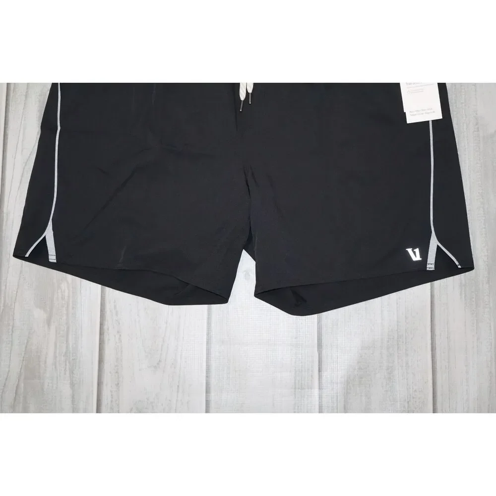 NEW Vuori Shorts Men's XXL Trail 2.0 Black Lined Athletic Gym Run Training 6